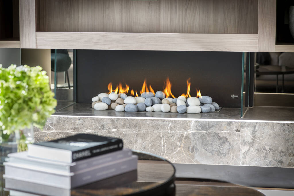 custom stone fireplaces
